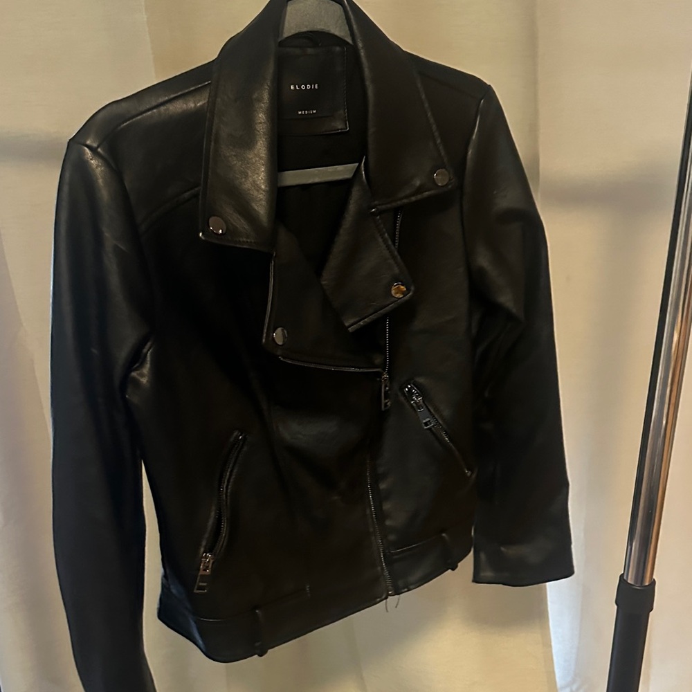 Elodie Women's Black Faux Leather Jacket